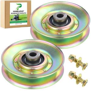 lot 4303 image: POSEAGLE 2 Pack 127783 Pulley Idler Craftsman for Husqvarna YTH18542 Mowers