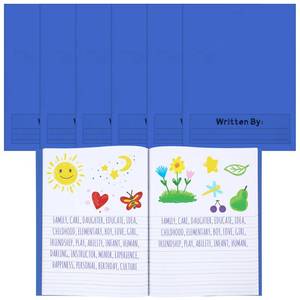 lot 4316 image: Henoyso 6 Pcs 9.8�� X 7.5�� Primary Journal Notebooks K-2, Blue