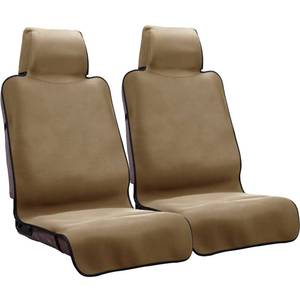 lot 5048 image: DREAMANIA Neoprene Waterproof Car Seat Cover, Khaki 2pcs, Non-Slip