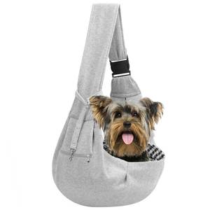 lot 6050 image: Adjustable Dog Sling Carrier with Pocket, Puppy Carrier for Small Dog & Cat