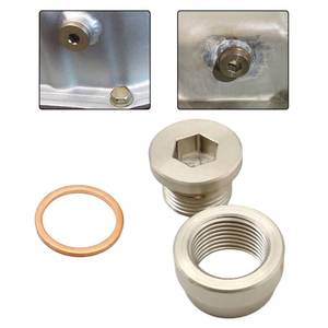 lot 6053 image: FZJDSD 12MM KIT STEEL BUNG & STEEL PLUG  WASHER Transmission sump drain plug Oil pan drain plug (weld in)