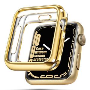 lot 6058 image: top4cus 45mm Protective Case for Apple Watch Series 987, Gold