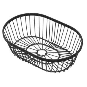 lot 6064 image: American Metalcraft WBBV90 Wire Basket, Oval Black 9 L x 6 W x 2 � H