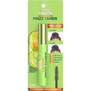 lot 6075 image: Garnier Fructis Sleek & Shine Frizz Tamer Hair Serum Wand, Flyaway Wand and Hair Mascara Stick, Tame Flyaways Smooth Frizz & Style Edges For Up to 12HRs of Sleek, Slick Back Styling, 0.27 fl oz