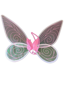 lot 6103 image: Fairy Wings with Mask Pink Green Costume Accessory Set