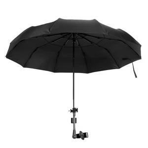 lot 6128 image: Chair Umbrella with Universal Clamp, Portable Canopy Sunshade, Adjustable 360° Swivel, UPF 50 Plus UV Protection, Clip On Umbrella for Beach Chair, Camping Chair Patio, Stroller, Wheelchair Golf Cart