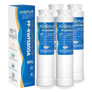 lot 6129 image: PUREPLUS RWF5800A Water Filter Replacement for Frigidaire EPTWFU01, 4 Pack