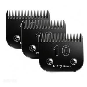 lot 6134 image: 3PCS #10 Blades Dog Grooming Blades Compatible with Andis,Size 10# Blade Incomplete