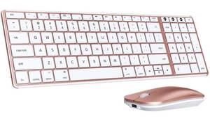 lot 6139 image: seenda SKM64-2 Bluetooth Keyboard and Mouse Combo for Mac, MacBook and iPad incomplete missing a key
