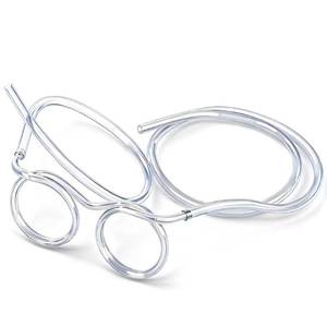 lot 6179 image: Silly Straws Glasses, Reusable Crazy Straws for Kids, Flexible Twisty Straws Fun Eyeglass Frame Drinking Straws, Novelty Party Favors Supplies for Birthday, Game, Christmas, Holiday Decorations