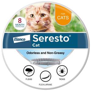 lot 6201 image: Seresto Cat Vet-Recommended Flea & Tick Treatment & Prevention Collar for Cats  8 Months Protection