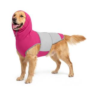 lot 6442 image: Joypig Dog Thunder Vest, Anxiety Relief Shirt with Noise-Reducing Hood, Calming Wrap, Gentle Compression Jacket for Thunder Storm, Fireworks Separation Stress, Fireworks,L, Pink