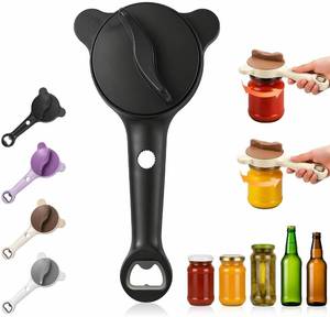 lot 6459 image: 4-in-1 Multi-Purpose Jar Opener �� Upgraded Adjustable Three-Claw Bottle Opener with Non-Slip Teeth, Multi-Size Lid Tool for Jars, Cans, Wine Bottles �� Essential Kitchen Helper(black)