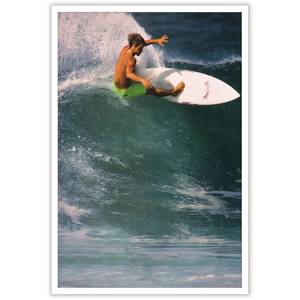 lot 6492 image: Ocean Surf Canvas Wall Art Vintage Summer Beach Surfer Poster 1990 Retro Beach Surfing Lovers Aesthetic Prints Painting For Home Bedroom Dorm College Dorm Wall Decor 12x16in Unframed