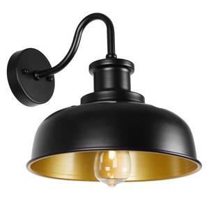 lot 7472 image: Diyel Solar Barn Light for Outside, Outdoor Wall Lights Solar Powered, Farmhouse Exterior Wall Sconce, Industrial Outside Lighting Fixture, Rustic Lantern Works with Gooseneck Barn Shed Garage Patio