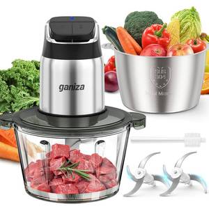 lot 7479 image: Ganiza Food Processor with Dual Bowls, 2-Speed Food Chopper & Meat Grinder