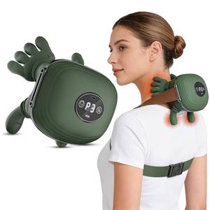 lot 7480 image: NoxLumina Human-Like Neck Massager with Heat for Pain Relief Deep Tissue, Cordless 4D Kneading Neck and Shoulder Massager with Bionic Fingers Massage and Screen, Ideal Gifts for Women Men