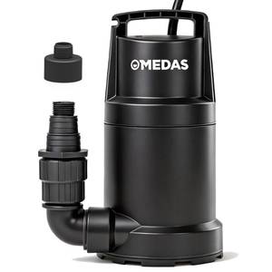 lot 7488 image: MEDAS Portable Sump Pump for Swimming Pool, Garden Pond, Basement Water Removal with 10ft Power Cord 1HP 4950GPH