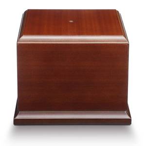 lot 7511 image: Chunful 1 Pack Wood Square Trophy Base, 6.5 X 6.5 X 5, Cherry