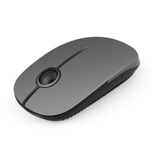 lot 8152 image: VssoPlor Wireless Mouse, 2.4G Slim Computer Laptop Mouse, Black and Gray