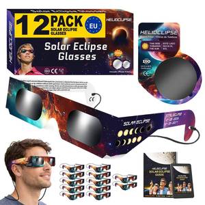 lot 8158 image: Helioclipse 12 Pack Approved Solar Eclipse Glasses 2026 ISO 12312-2
