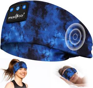 lot 8161 image: MUSICOZY Sleep Headphones Tie-Dye Bluetooth Headband Headphone for Sleeping