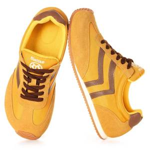 lot 8214 image: Sisttke Fashion Sneakers for Women Wide Width Casual Sneakers,Yellow,40 EU