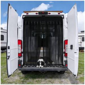 lot 8225 image: MELIPRON Van Bug Screen Fit for RAM ProMaster & Transit High Roof Rear Door