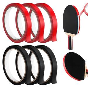 lot 8235 image: Soulchen 6 Pcs Table Tennis Edge Tape 12mm, Paddle Guard Black Red 10M