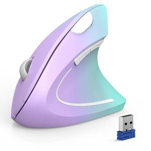 lot 8239 image: TECKNET Ergonomic Mouse, 4800 DPI Wireless Bluetooth Vertical, 3-Device