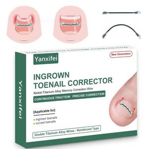 lot 8251 image: Dual Nitinol Ingrown Toenail Corrector,Ingrown Toenail Treatment,Curved Toenail Straightener,Ingrown Toenail Removal Kit,Big Toe Ingrown Toenail Tool (0.55in,0.66in)