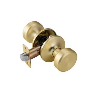 lot 8264 image: STARPY Brushed Gold Door Knobs Interior with Non Locking for Hall & Kitchen