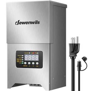 lot 11033 image: DEWENWILS 300W Low Voltage Landscape Transformer  Retail $115.99