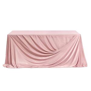 lot 11042 image: Lings Moment Velvet Tablecloth 9ft x 11ft Dusty Rose