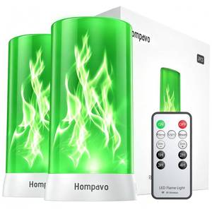 lot 12276 image: Hompavo Rechargeable Flame Light with Remote Control