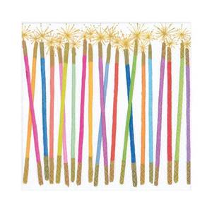 lot 12286 image: Caspari Party Candles Paper Luncheon Napkins