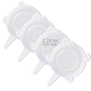 lot 12298 image: LELE LIFE Silicone Stretch Lids 4-Pack 3.75in