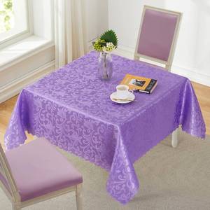 lot 12311 image: HommxJF Jacquard Satin Tablecloth 60 x 120 Light Purple