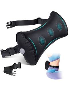 lot 12347 image: BLAKOK Inflatable Lumbar Support Pillow Black