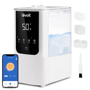 lot 13560 image: Levoit Humidifiers for Bedroom, Smart Warm and Cool Mist, Symptom Relief