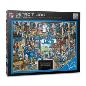 lot 13568 image: YouTheFan NFL Detroit Lions A Read Barnburner 500 Puzzle