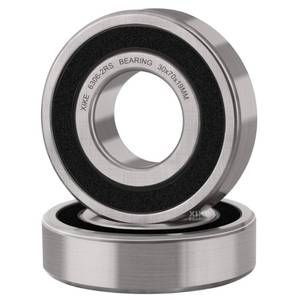 lot 14043 image: XiKe 2 Pcs 6306-2RS Deep Groove Ball Bearings 30x72x19mm