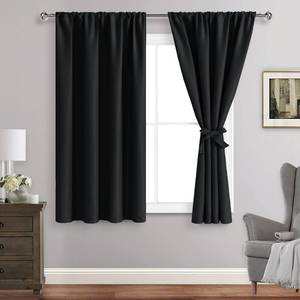 lot 14064 image: JIUZHEN Blackout Curtains for Bedroom Living Room 42 x 54 Inches Long