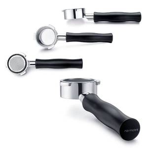 lot 14084 image: Normcore 51mm Naked Bottomless Portafilter 3 Ears Fits Delonghi Dedica EC680 and EC685, and SMEG & EUPA Coffee Machines with Anodized Aluminum Handle - Included Portafilter Filter Basket