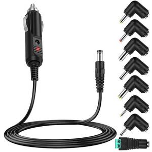 lot 20190 image: Czepa 12v Car dc Charger Power Cord with 8 Connectors for Cigarette Lighter Portable DVD Player, Car DVR, GPS, Bluetooth Speakers, Breast Pump, Car Refrigerator, Air Compressor, Heating Cup
