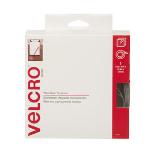 lot 20257 image: VELCRO Brand Thin General Purpose Tape - 15 Ft x � - Cut Strips to Length - Home Office or Crafts Fastening Solution - Large Roll  91325