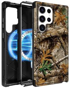 lot 20258 image: LISEVO for Samsung Galaxy S23 Ultra Case Heavy Duty Protection, Tree