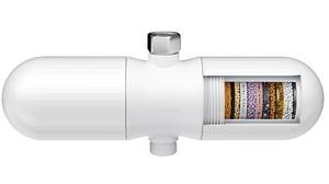 lot 20267 image: SR SUN RISE Duo Shower Filter - NSF Certified 20-Stage Shower Filter for Hard Water, Water Softener, Removes Chlorine, Heavy Metals, High Flow, Easy Replace Cartridge, Nourish Hair & Skin, Matte White