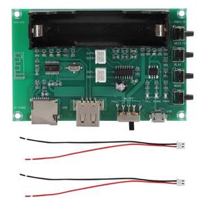 lot 20273 image: Bluetooth Audio Amplifier Board, PAM8403 5V 5W5W Dual Channel Digital Power Amplifier Board, 18650 Battery Rechargeable 20m Cover Range for Speaker DIY