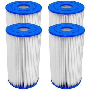 lot 20278 image: Jvfnxpm Type AC Pool Filter Cartridges Compatible with 29000E59900E29003E 28603EG 28637EG 28635EG 58603E 58604E 56638E 603G 604G 637R Moldes 53010001500 GPH Filter Pumps (4 Pack)